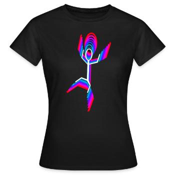 Dancer Dancer - Women's T-Shirt - black - Front - AI Model Female 172 dark (172cm)