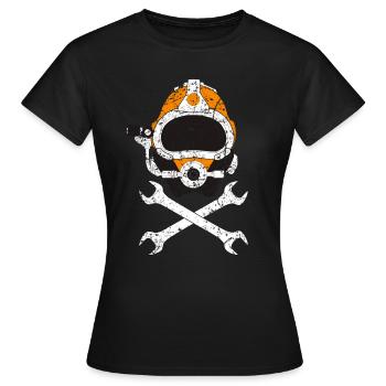 palombaro sub scuba diving snorkeling work diver - Women's T-Shirt - black - Front - AI Model Female 172 dark (172cm)