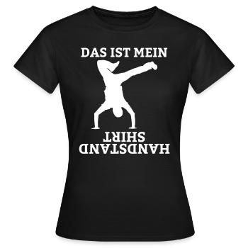 Gymnastik Bodenturnen Handstand Sportlehrer Turner - Frauen T-Shirt - Schwarz - Vorne - AI Model Female 172 dark (172cm)