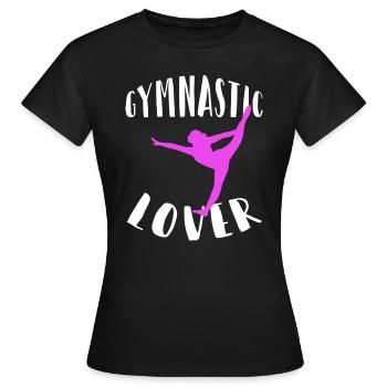 Gymnastics club gymnastics gymnast apparatus gymnastics floor exercise - Women's T-Shirt - black - Front - AI Model Female 172 dark (172cm)