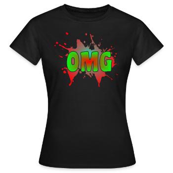 OMG - Frauen T-Shirt - Schwarz - Vorne - AI Model Female 172 dark (172cm)