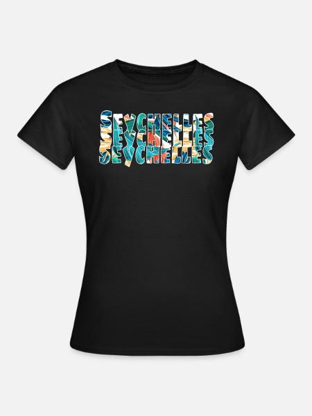 Seychelles - Frauen T-Shirt - Schwarz