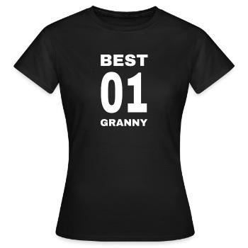 Best Granny - Frauen T-Shirt - Schwarz - Vorne - AI Model Female 172 dark (172cm)