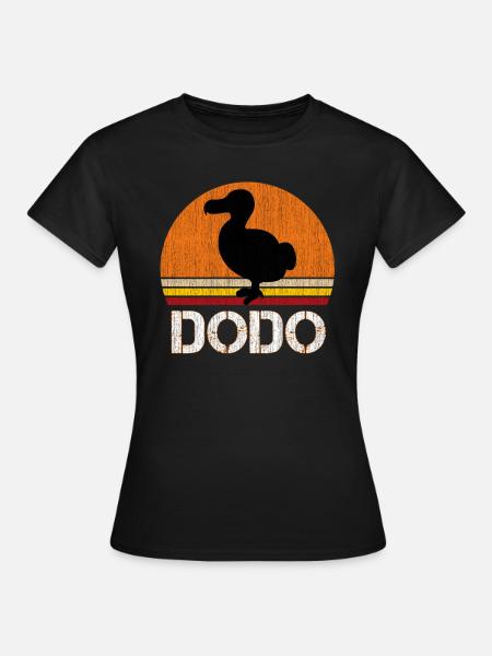 Cooles Dodo Vintage Design - Frauen T-Shirt - Schwarz