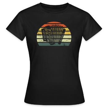 Accordéon accordéon accordéon accordéon cadeau accordéoniste - T-shirt Femme - noir - Devant - AI Model Female 172 dark (172cm)