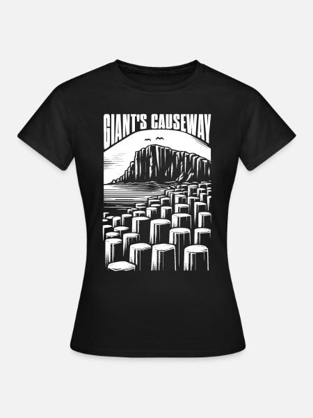 Chaussée des Géants Irlande - T-shirt Femme - noir