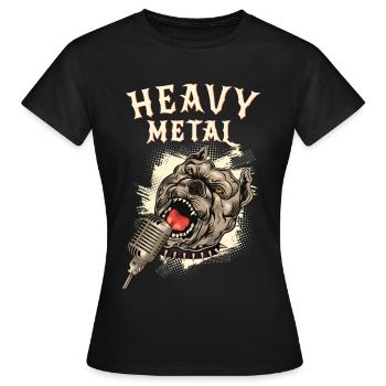 Heavy Metal Music - Women's T-Shirt - black - Front - AI Model Female 172 dark (172cm)