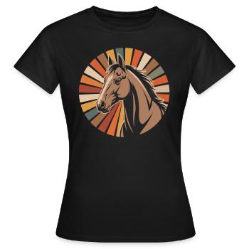 Cavalier - T-shirt Femme - noir - Devant - AI Model Female 172 dark (172cm)
