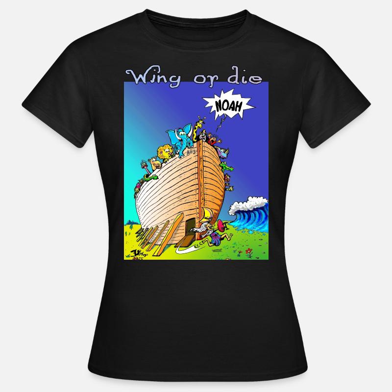 Wing Foil Noah - T-shirt Femme - noir