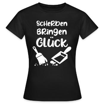 Polterabend Spruch Geschenk - Frauen T-Shirt - Schwarz - Vorne - AI Model Female 172 dark (172cm)