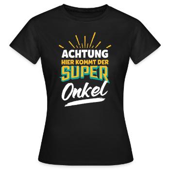 Oncle super oncle - T-shirt Femme - noir - Devant - AI Model Female 172 dark (172cm)