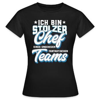 Cadeau pour le patron - T-shirt Femme - noir - Devant - AI Model Female 172 dark (172cm)