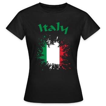 Italie Italie Italie - T-shirt Femme - noir - Devant - AI Model Female 172 dark (172cm)