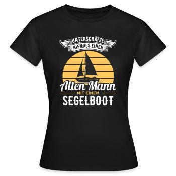 Segelboot Segelboote - Frauen T-Shirt - Schwarz - Vorne - AI Model Female 172 dark (172cm)