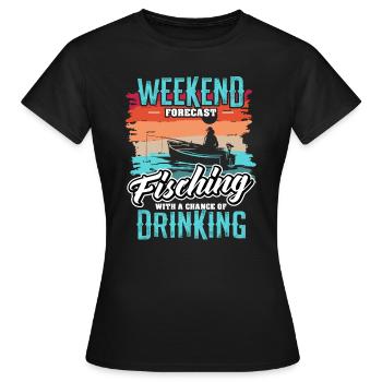 Pêcheur pêcheur Pêcheurs - T-shirt Femme - noir - Devant - AI Model Female 172 dark (172cm)
