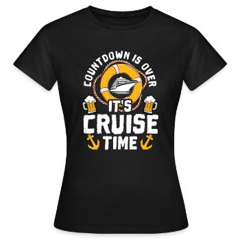 Cruise Holiday Cruise Vacationers - Women's T-Shirt - black - Front - AI Model Female 172 dark (172cm)