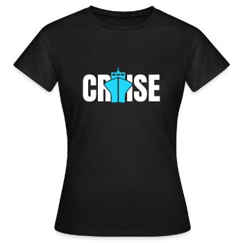 Cruise VacationEr Cruise Vacation - Women's T-Shirt - black - Front - AI Model Female 172 dark (172cm)