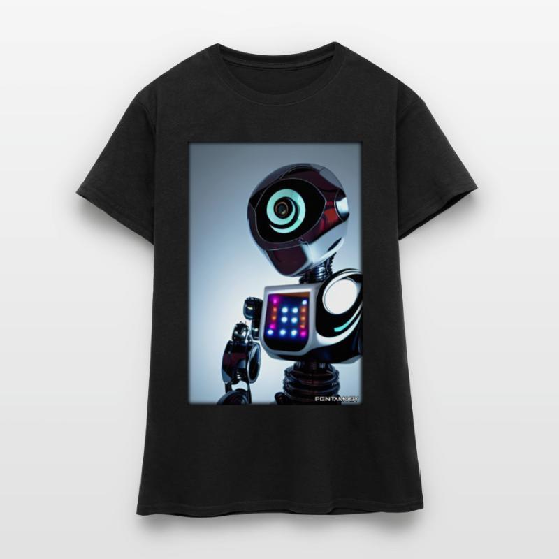 Robot Future Technology Science Android T-shirt Femme