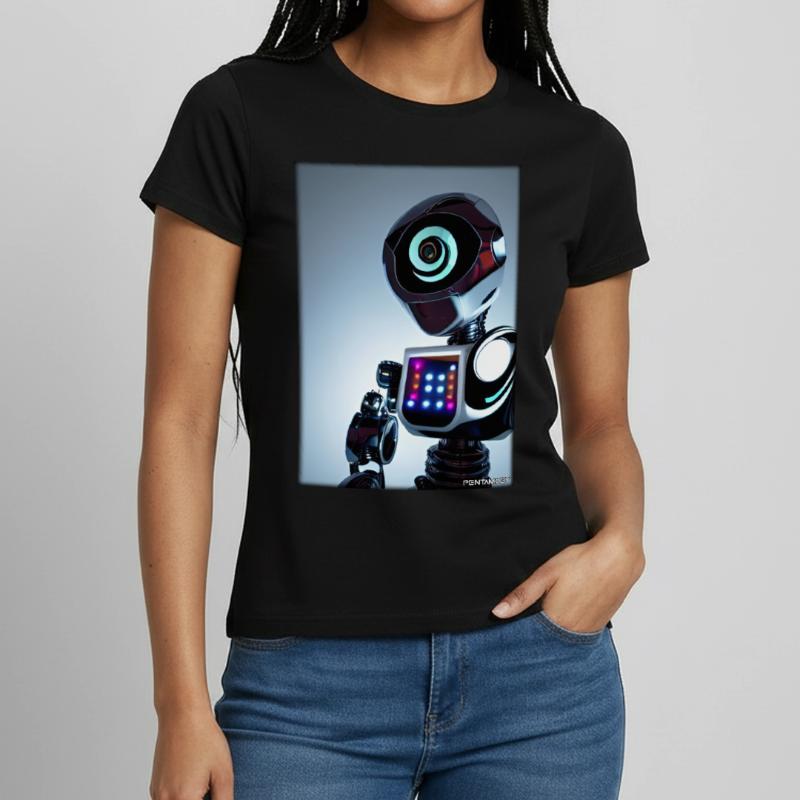 Robot Future Technology Science Android T-shirt Femme