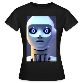 Roboter Zukunft Technik Wissenschaft Android - Frauen T-Shirt - Schwarz - Vorne - AI Model Female 172 dark (172cm)