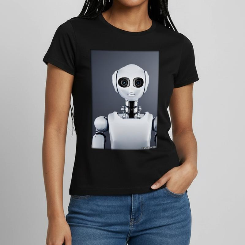 Robot Future Technology Science Android T-shirt Femme