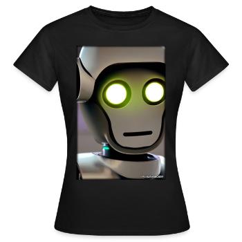 Roboter Zukunft Technik Wissenschaft Android - Frauen T-Shirt - Schwarz - Vorne - AI Model Female 172 dark (172cm)