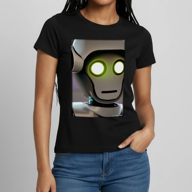 Robot Future Technology Science Android T-shirt Femme