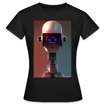 Roboter Zukunft Technik Wissenschaft Android - Frauen T-Shirt - Schwarz - Vorne - AI Model Female 172 dark (172cm)