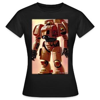 Kampfbot Robot Super Soldat Machine Guerrier - T-shirt Femme - noir - Devant - AI Model Female 172 dark (172cm)