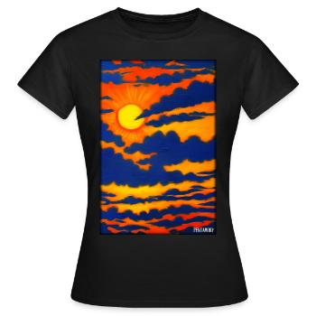Sun Summer Nature Holiday Sunshine Sunlight - Women's T-Shirt - black - Front - AI Model Female 172 dark (172cm)