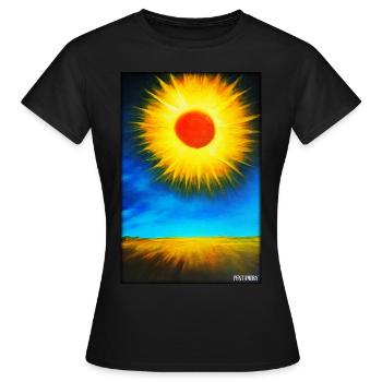 Sun Summer Nature Holiday Sunshine Sunlight - Women's T-Shirt - black - Front - AI Model Female 172 dark (172cm)