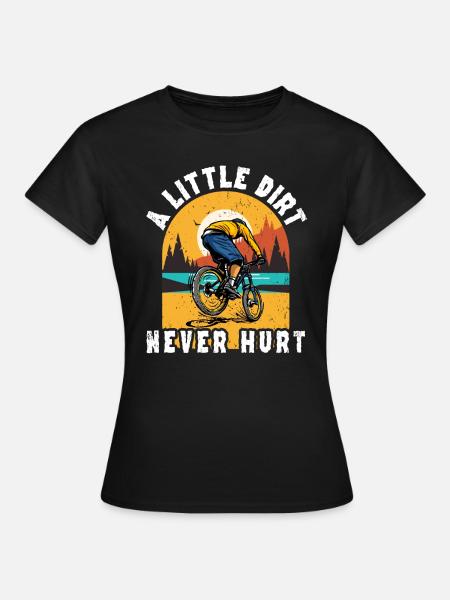 Lustiger Mountainbiker Spruch - Frauen T-Shirt - Schwarz