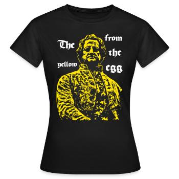 Le jaune de l’œuf - T-shirt Femme - noir - Devant - AI Model Female 172 dark (172cm)