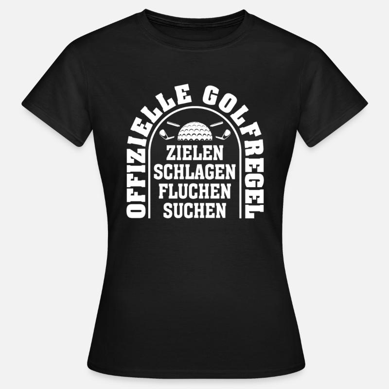 Official Golf Rules Fun Golf - Women's T-Shirt - black