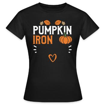 Pumpkin Iron - Pumpkin - Women's T-Shirt - black - Front - AI Model Female 172 dark (172cm)