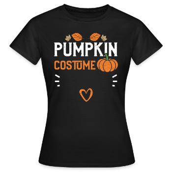 Costume de citrouille - Citrouille - T-shirt Femme - noir - Devant - AI Model Female 172 dark (172cm)