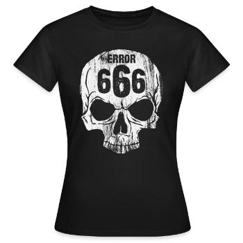 Erreur 666 - T-shirt Femme - noir - Devant - AI Model Female 172 dark (172cm)