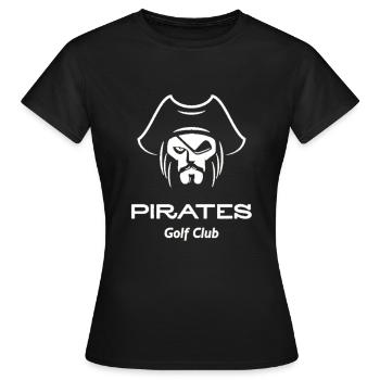 Piraten (Golfclub) - Frauen T-Shirt - Schwarz - Vorne - AI Model Female 172 dark (172cm)