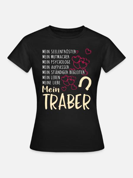 TRABER - mein - Frauen T-Shirt - Schwarz