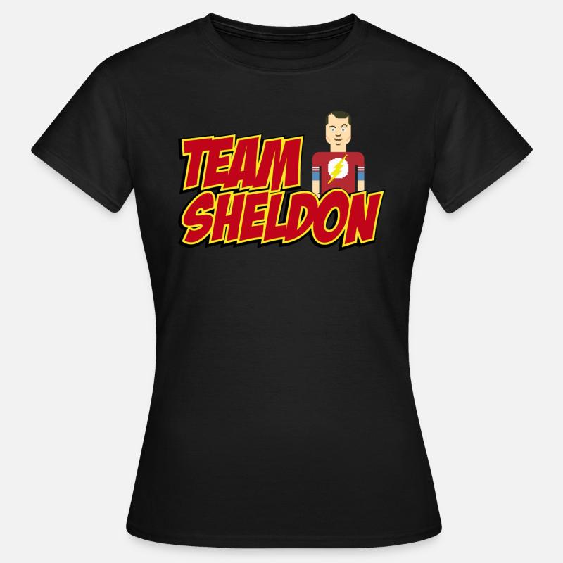 Team Sheldon Comic - Frauen T-Shirt - Schwarz