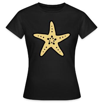 mer étoiles océan mer plage plongée - T-shirt Femme - noir - Devant - AI Model Female 172 dark (172cm)