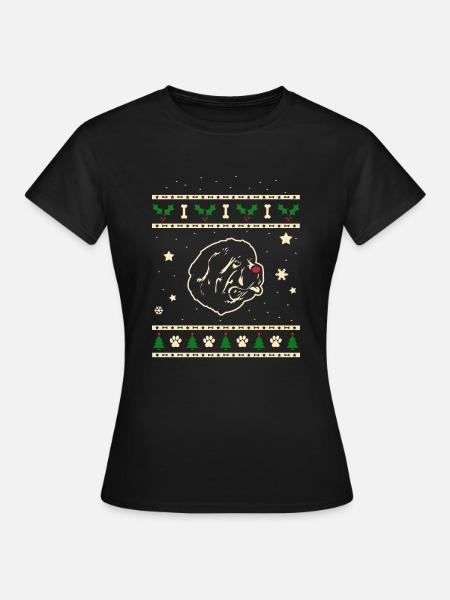 Neufundland Weihnachtsgeschenk - Frauen T-Shirt - Schwarz