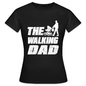 Le père de marche - T-shirt Femme - noir - Devant - AI Model Female 172 dark (172cm)