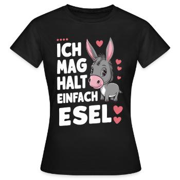 Donkey Donkey Mule Muli - Women's T-Shirt - black - Front - AI Model Female 172 dark (172cm)