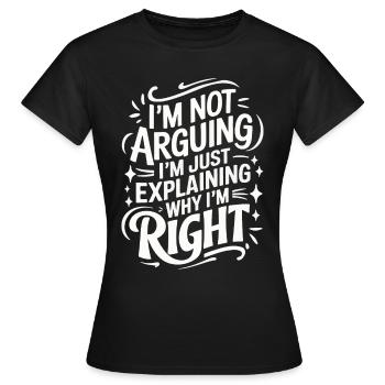 Frau Ehefrau Partnerin Familie Verheiratet - Frauen T-Shirt - Schwarz - Vorne - AI Model Female 172 dark (172cm)