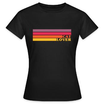 Amoureux des chats - Amoureux des chats - Dire des chats sympas - T-shirt Femme - noir - Devant - AI Model Female 172 dark (172cm)