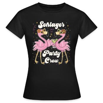 Schlager Party Crew Mädels Schlager Party - Frauen T-Shirt - Schwarz - Vorne - AI Model Female 172 dark (172cm)
