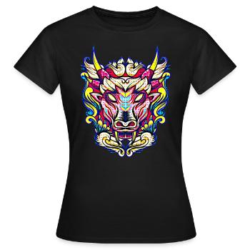 Phantasie Tier - Frauen T-Shirt - Schwarz - Vorne - AI Model Female 172 dark (172cm)