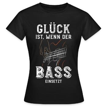 Bass, Musik Design - Frauen T-Shirt - Schwarz - Vorne - AI Model Female 172 dark (172cm)