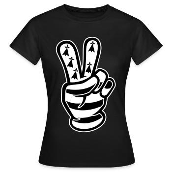 Victoire Breizh - T-shirt Femme - noir - Devant - AI Model Female 172 dark (172cm)
